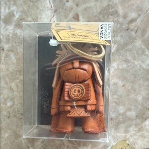 VANCA Leather Keychain Figure - Burnt Orange
